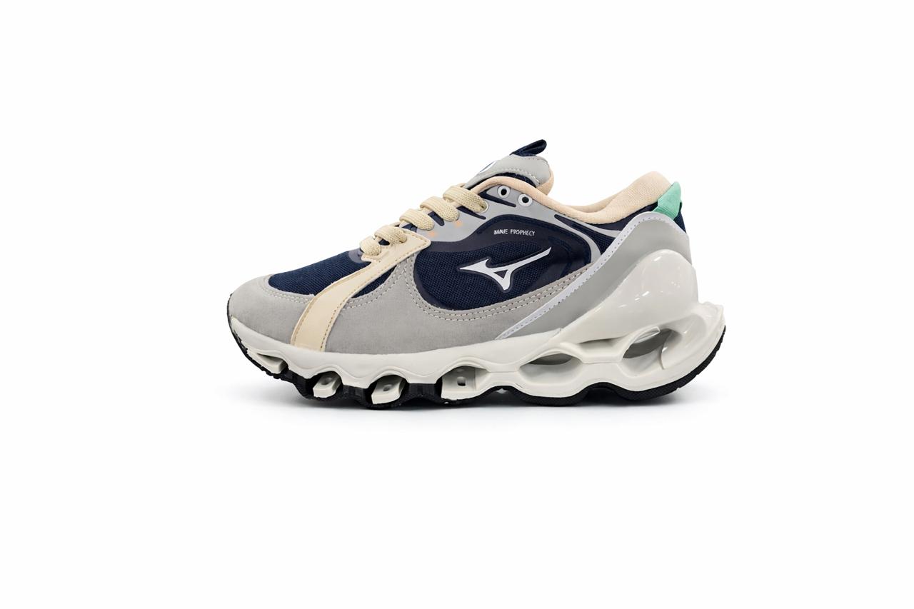 Mizuno Beta Bege e Azul