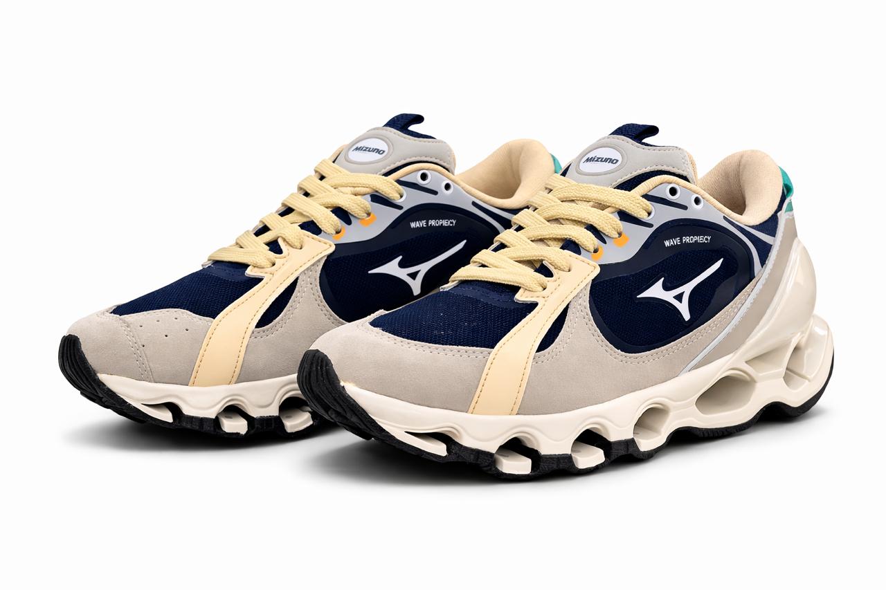 Mizuno Beta Bege e Azul