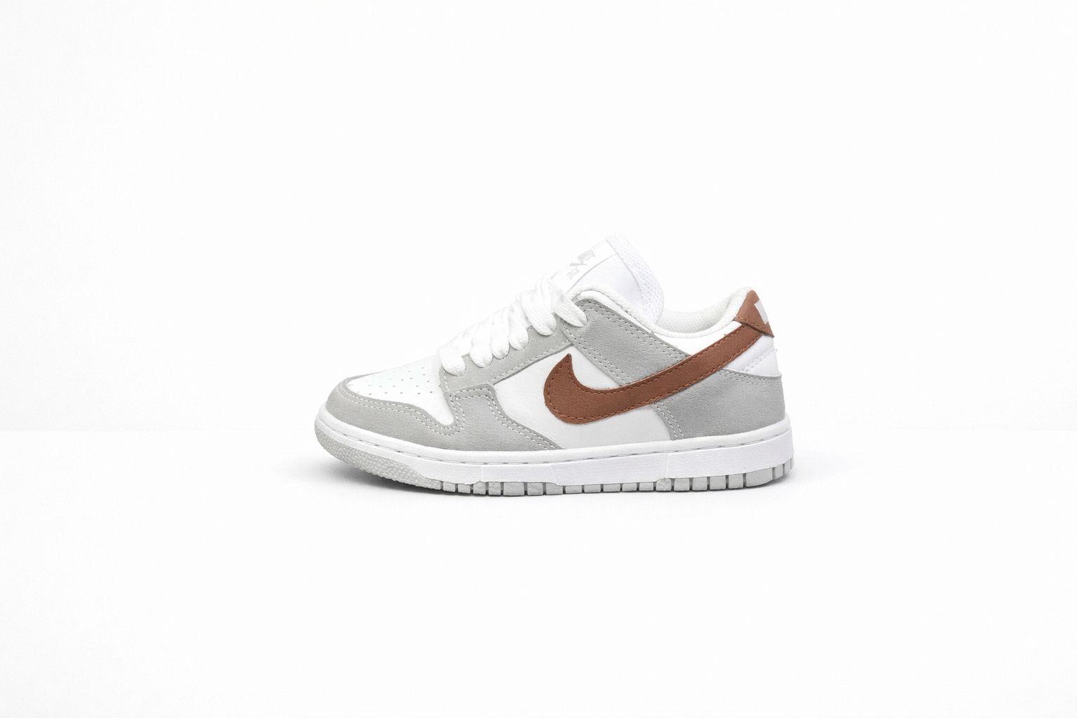 Nike Dunk Cinza Marrom Infantil