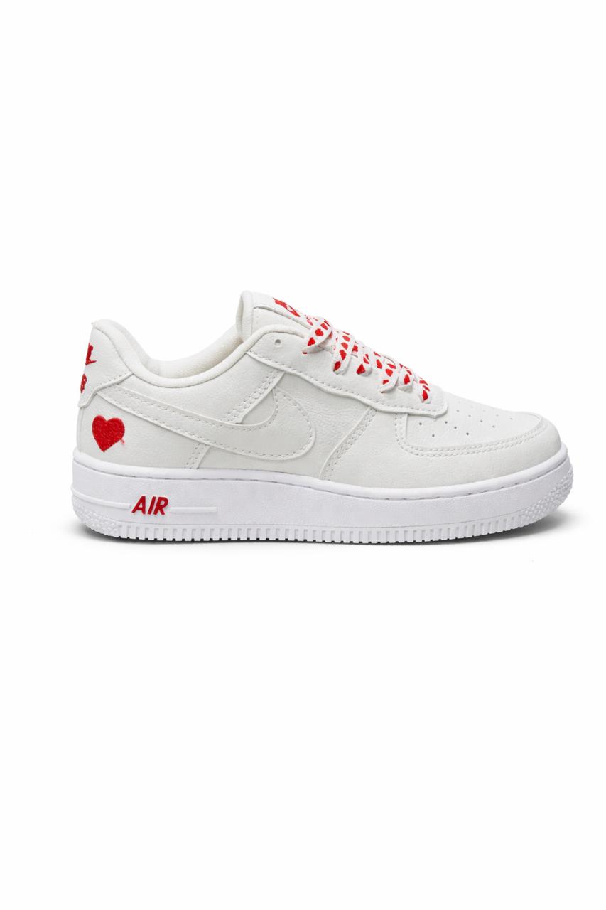 Nike Air Force de Coração Vermelho