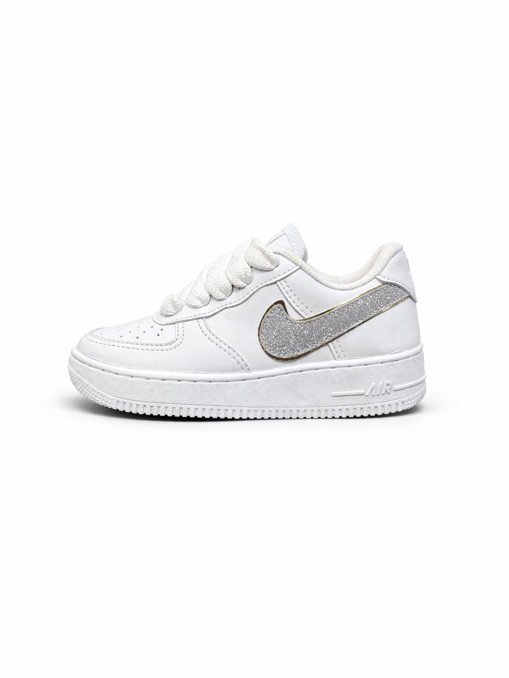 Nike Air Force Glitter Prata