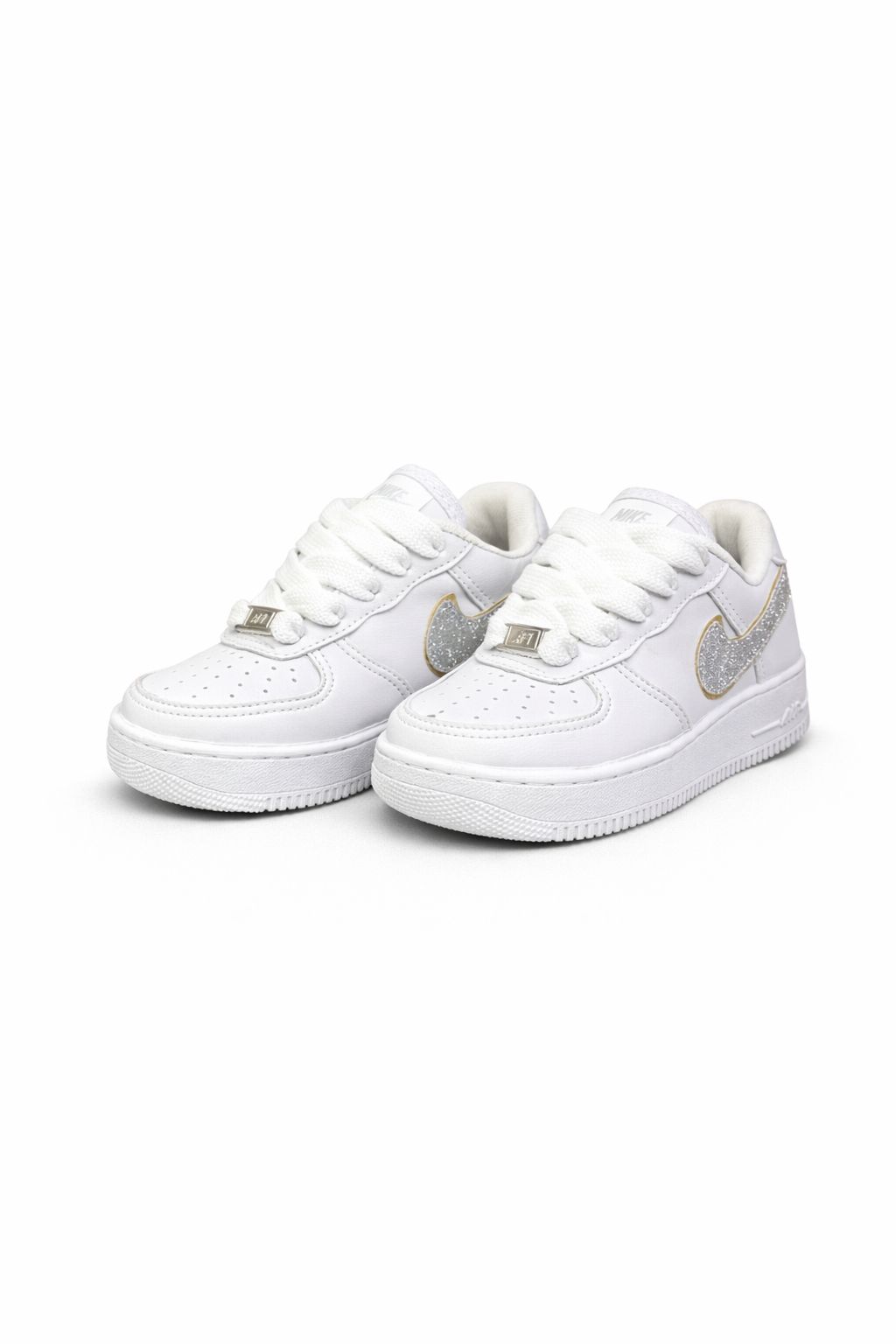 Nike Air Force Glitter Prata