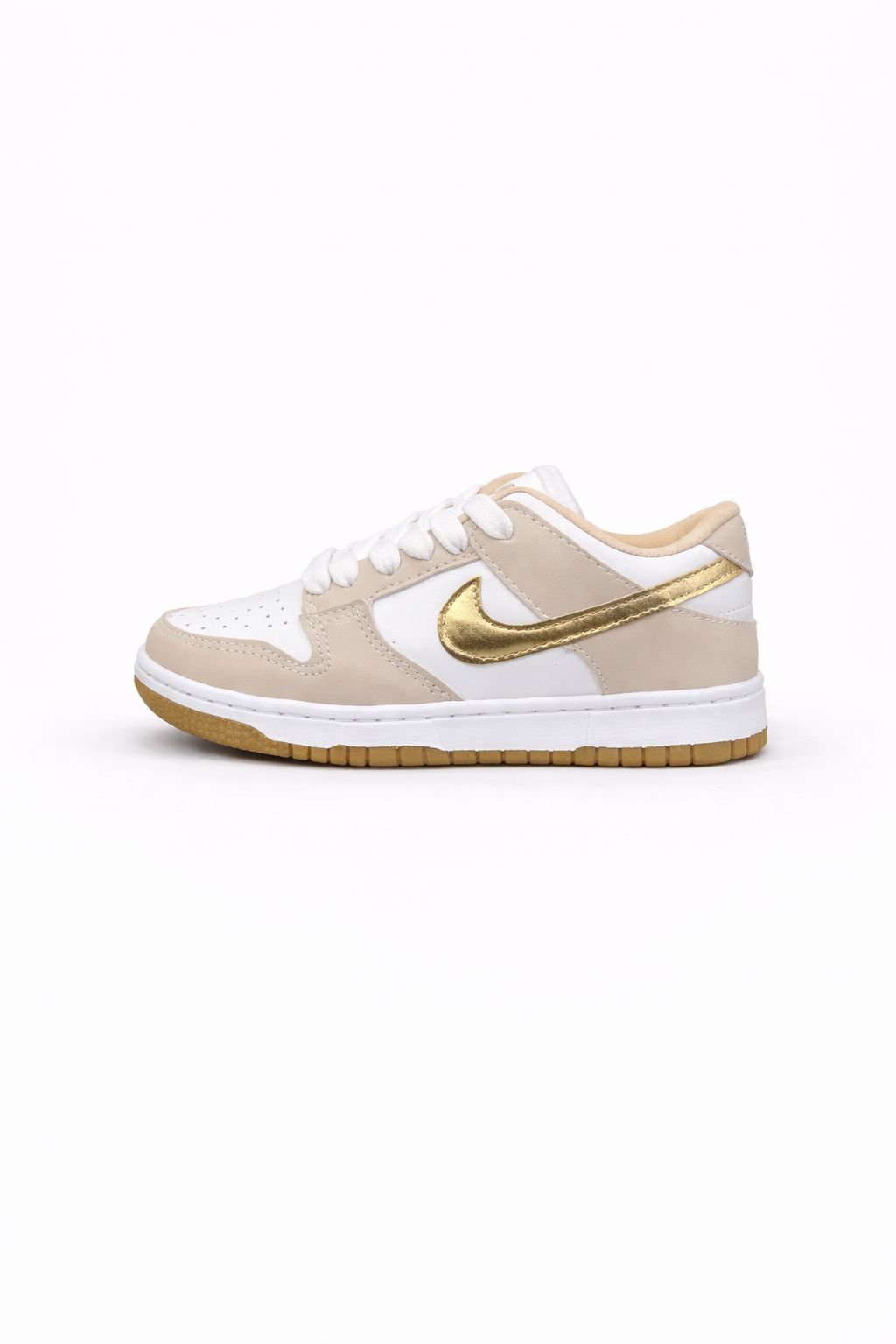  Nike Dunk Low Bege Ouro