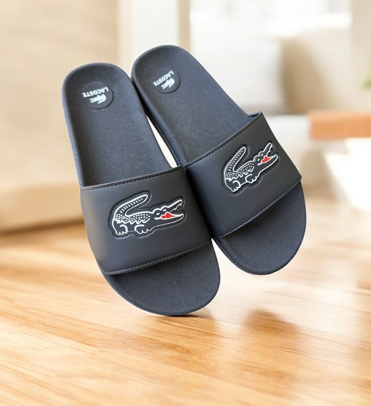 Slide Lacoste Preto
